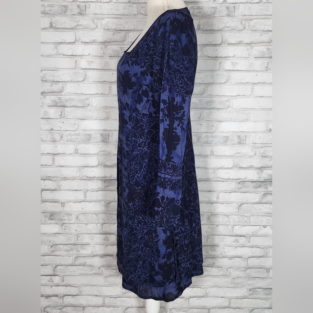 Rabbit Rabbit Rabbit Designs Blue Floral Vintage Dress - Picture 7 of 16